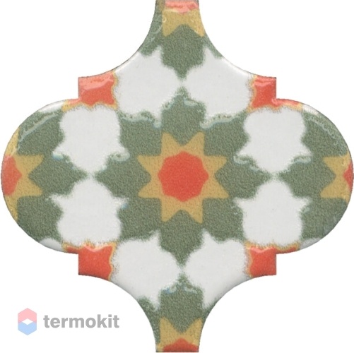 Керамическая плитка Kerama Marazzi Арабески Майолика OS/A40/65000 орнамент декор 6,5x6,5