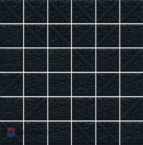Керамическая плитка Kerama Marazzi Ла-Виллет 21025 Черный настенная 30,1х30,1