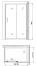 Душевой уголок GEMY 1900x1000x750 полированный хром S30191H-A75