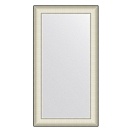 Зеркало в багетной раме EVOFORM DEFINITE 58 белая кожа с хромом BY 7627