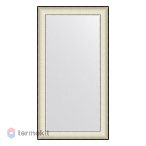 Зеркало в багетной раме EVOFORM DEFINITE 58 белая кожа с хромом BY 7627