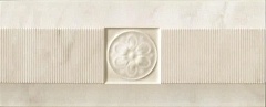 Керамическая плитка Gardenia Orchidea Lirica 67335 Listello Rilievo Bianco бордюр 9,5х25