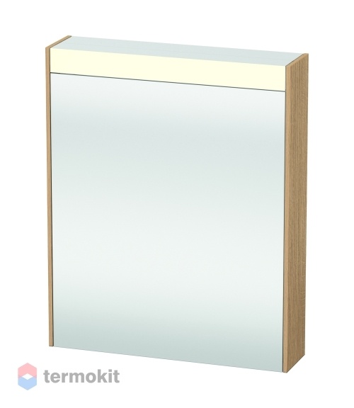Зеркальный шкаф Duravit Brioso 62 с подсветкой Натуральный дуб BR7101R3030