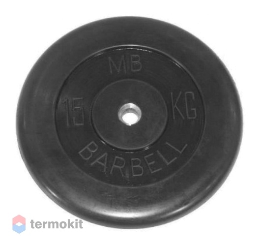 Диск обрезиненный MB Barbell 31 мм, 15 кг MB-PltB31-15