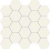 Керамическая плитка Tubadzin All in White Ms-All in white/white мозаика 28,2х30,6