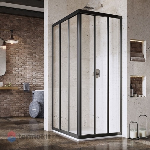 Душевой уголок Ravak Supernova ASRV3 1980x900x900 черный 15V703R2Z1