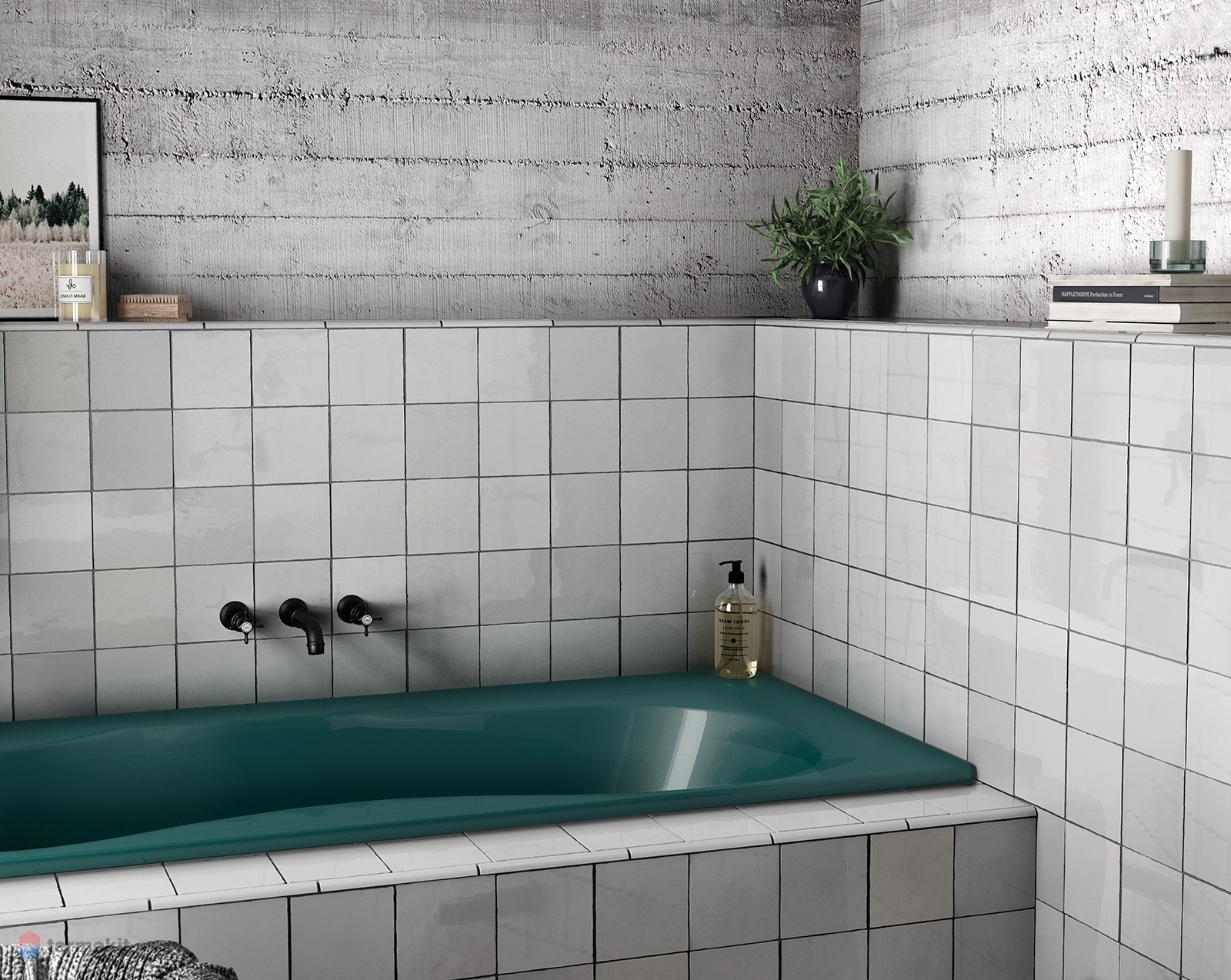 artisan moss green в интерьере